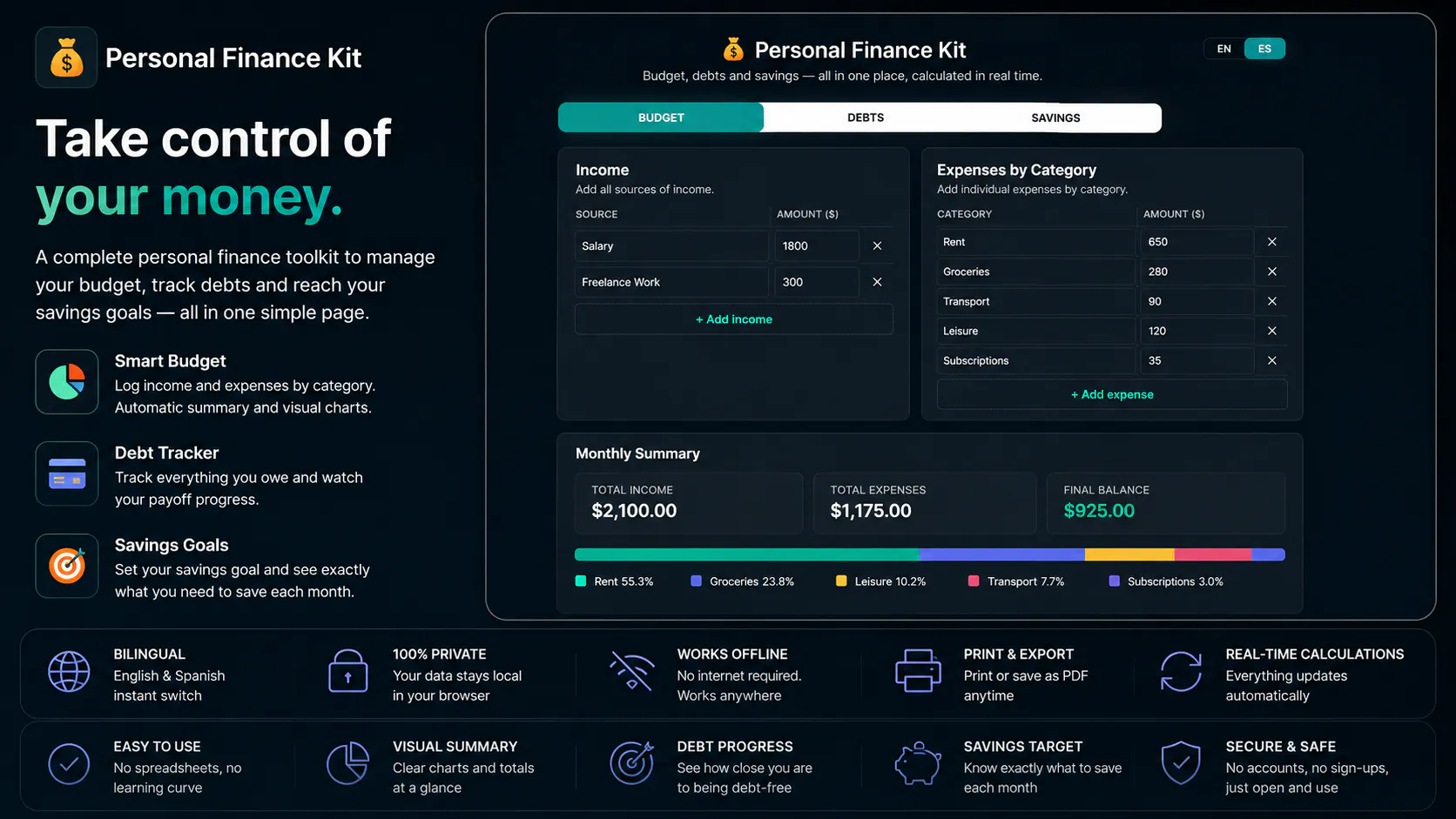 Personal Finance Kit gallery image