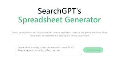 SearchGPT gallery image