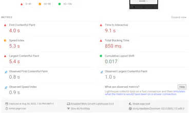 Site Speed Chrome Extension gallery image