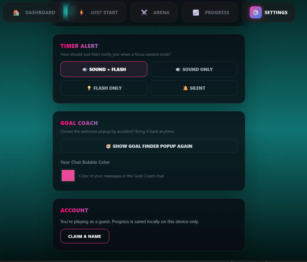 FocusArena Web App gallery image