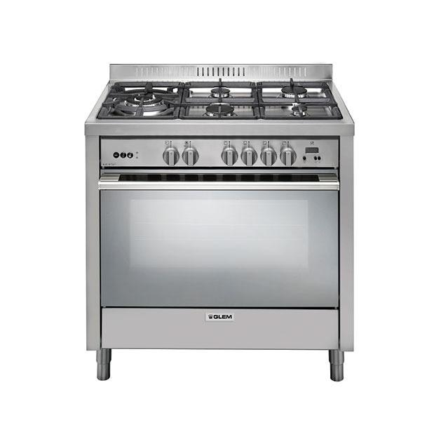 Get a Glem dual fuel freestanding oven gallery image