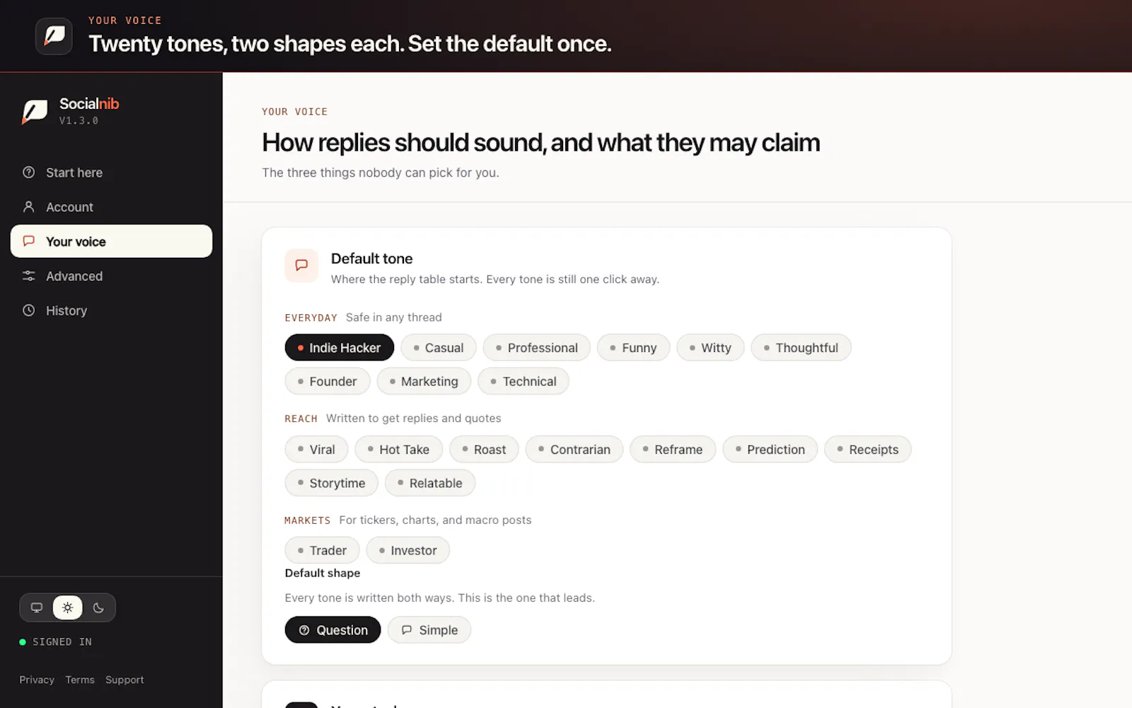 Socialnib screenshot 2