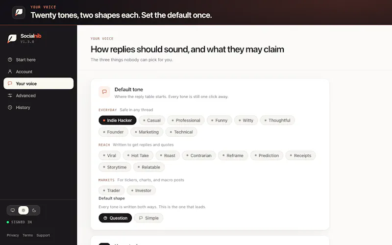 Socialnib screenshot 2