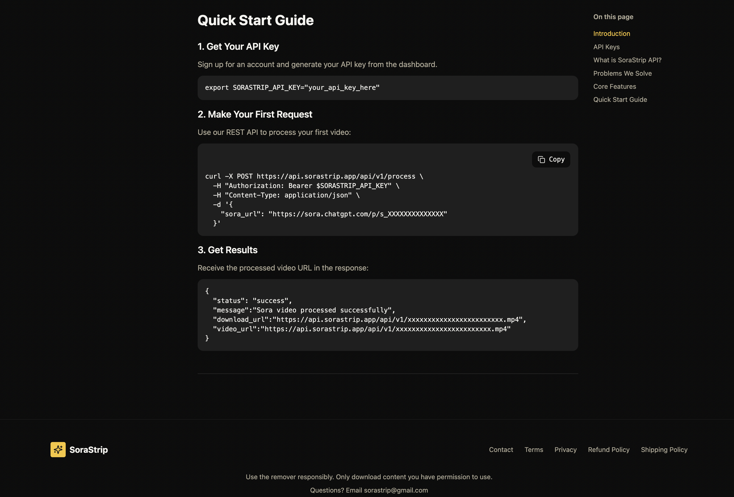 SoraStrip - Screenshot 2 showing product features and functionality