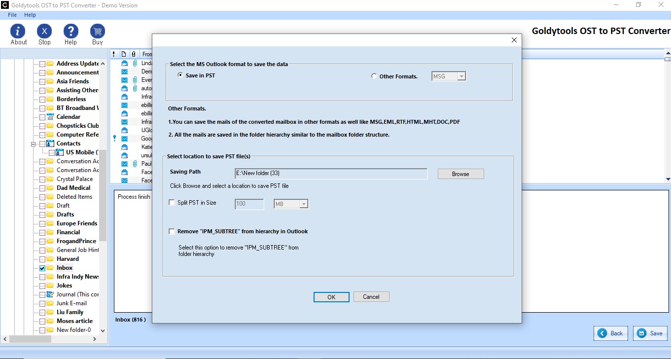 Goldytools - OST到PST轉換器工具以將OST轉換為PST文件 media 4