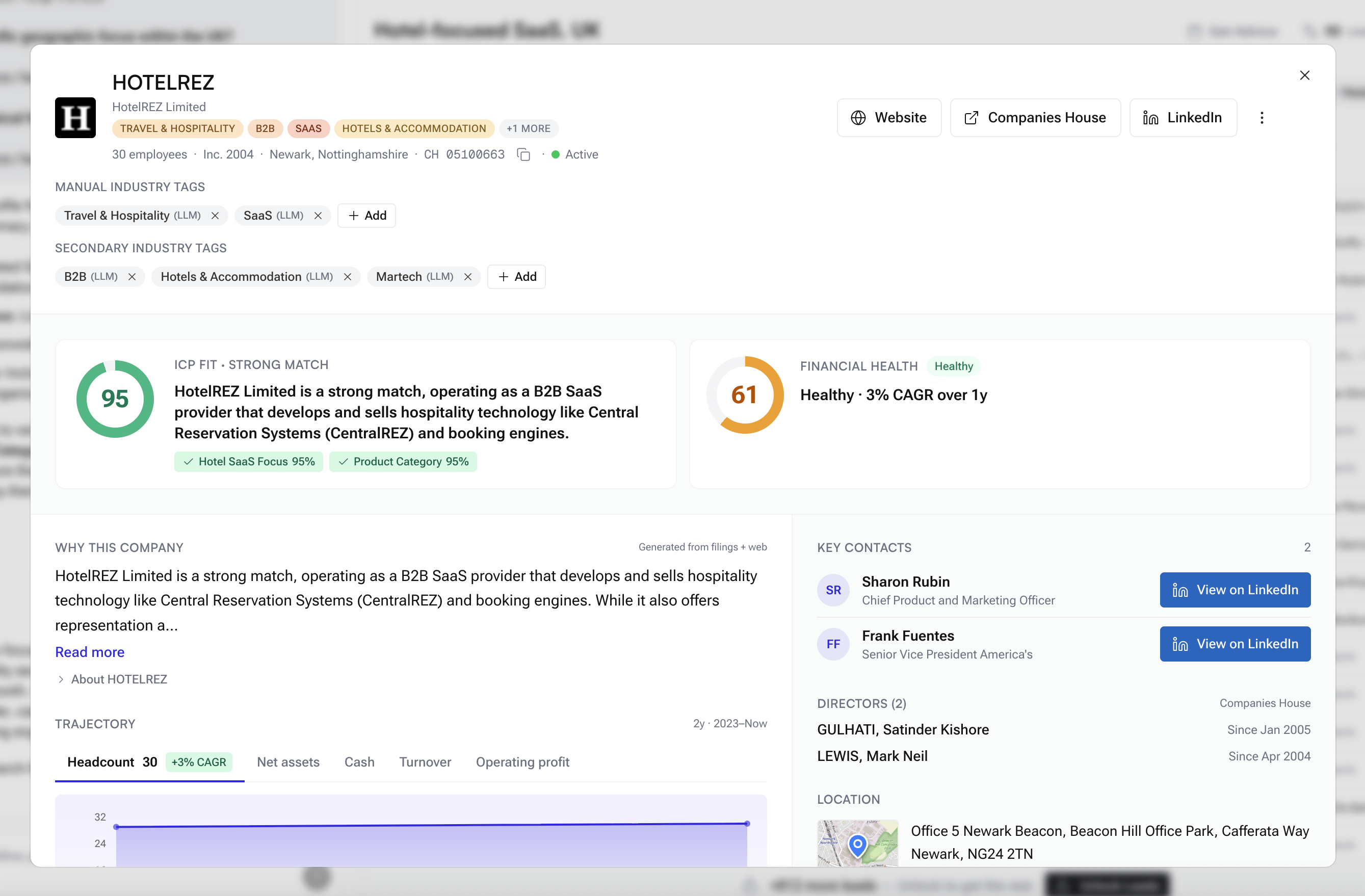 Firmbase: Claude for UK B2B prospecting gallery image