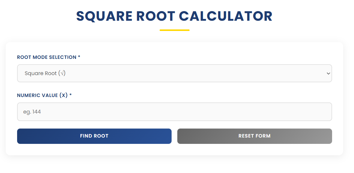 Square Root Calculator | Ease Tools gallery image