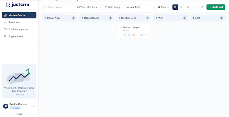 justcrm screenshot 7