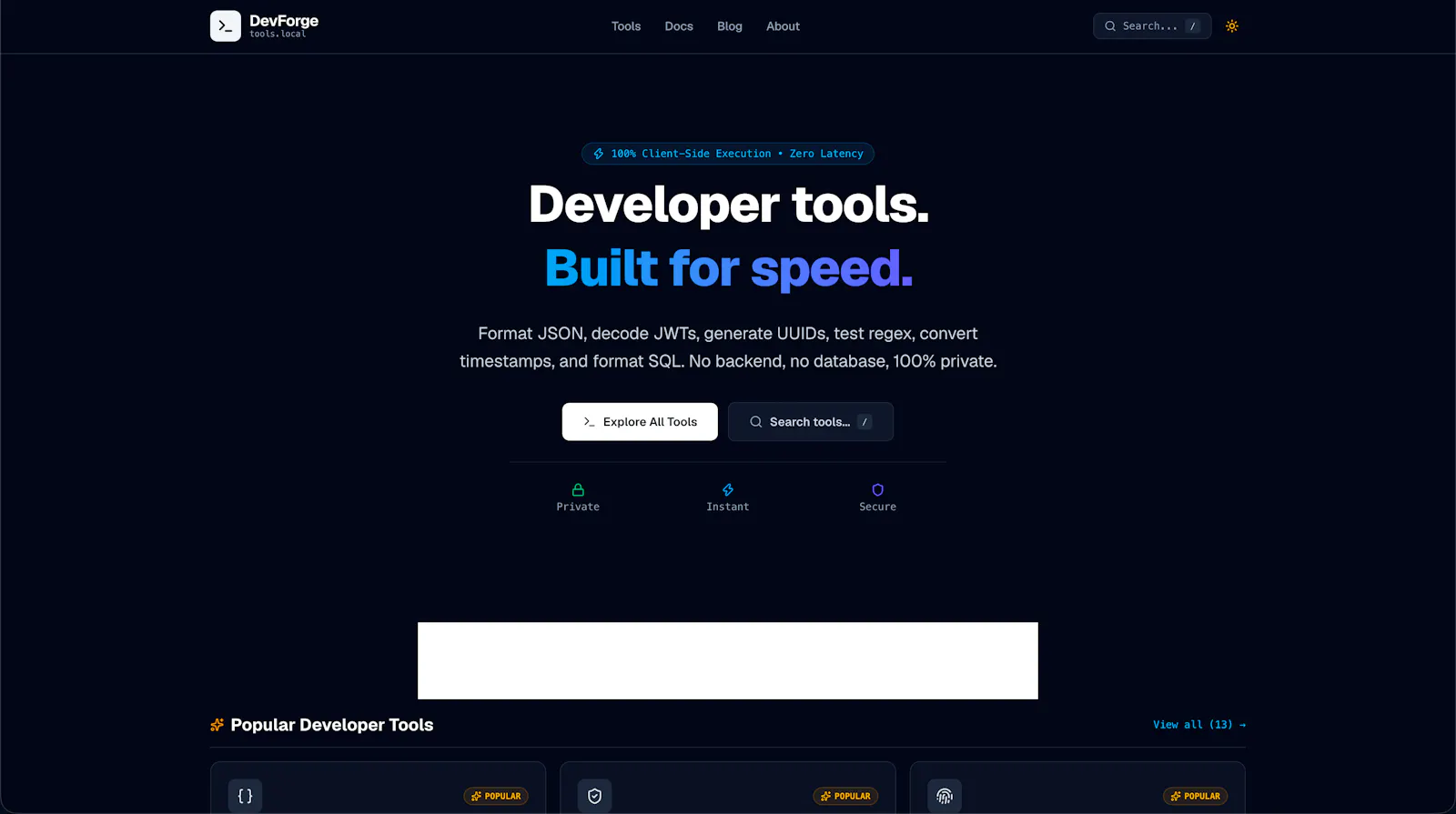 DevForge screenshot 1