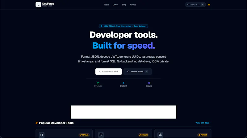DevForge screenshot 1