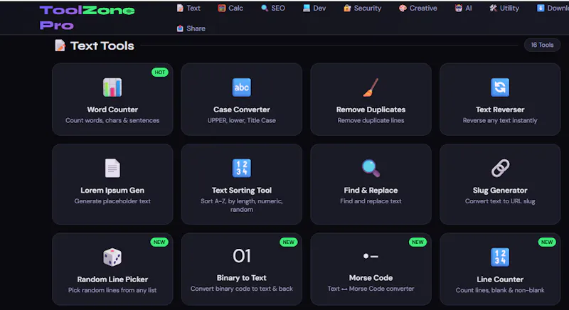 AMOZUnique Tools Hub screenshot 1