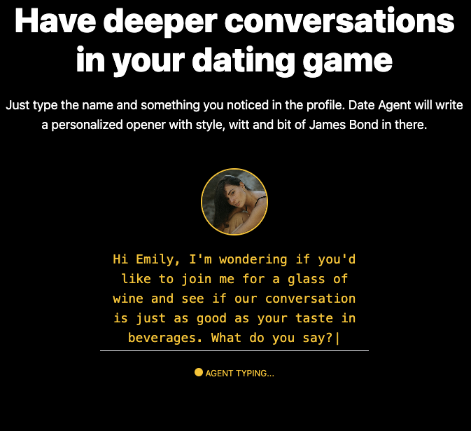 Mídia 2 de Data Agente - Seja mais criativo e inspirador em suas conversas de namoro