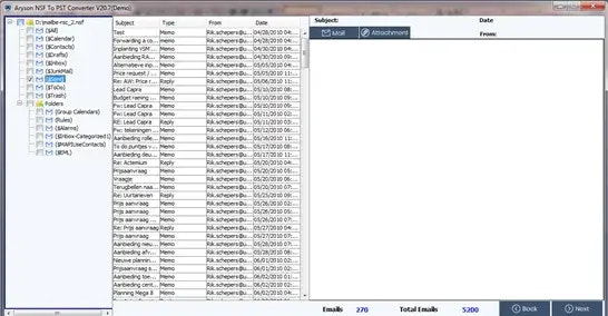 Aryson NSFからPSTコンバーターツール - Aryson NSFからPSTコンバーターツールへのNSFファイルをPSTに変換するメディア3