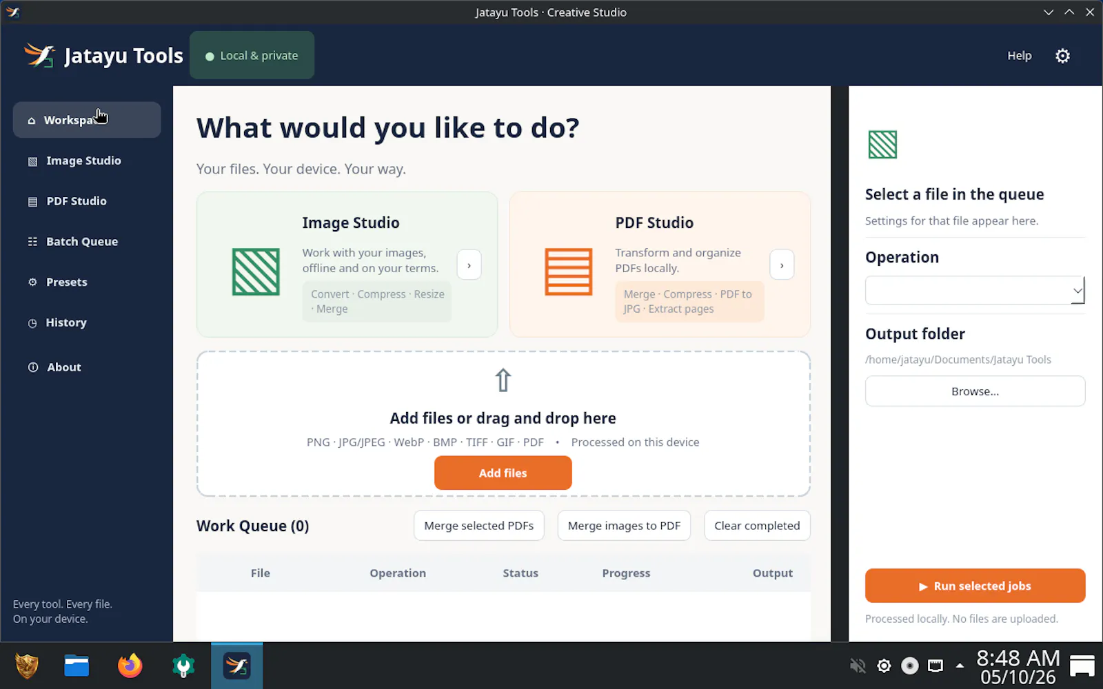 JatayuOS screenshot 2