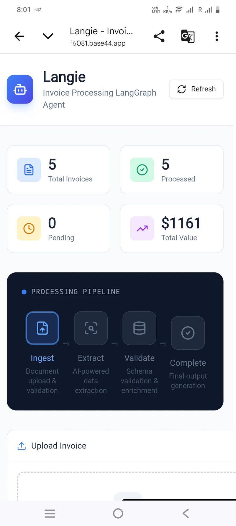 Langie - Invoice Processor screenshot 2