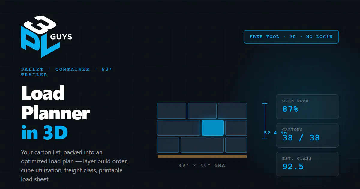 3D Pallet Load Planner by 3PLGuys gallery image