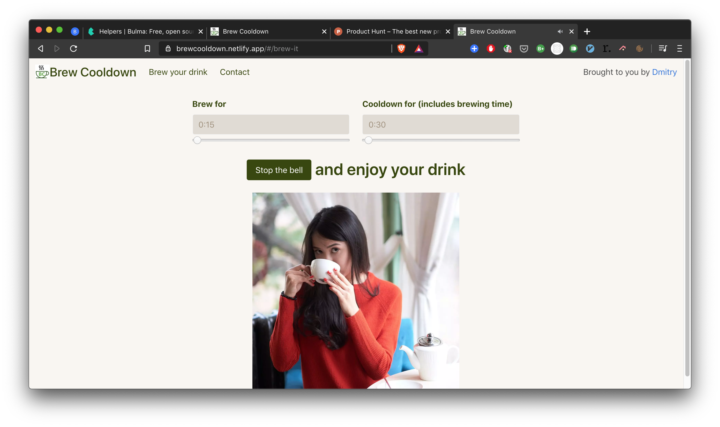 Brew Cooldown Timer gallery image