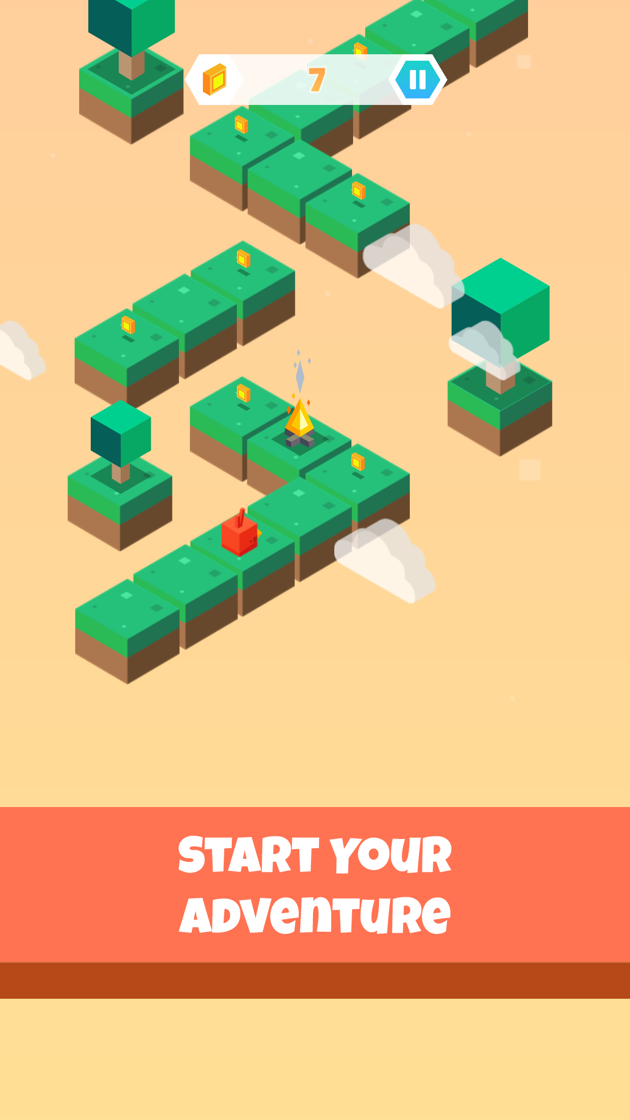 Hopy Jump - Isometric Casual Mobile Game gallery image
