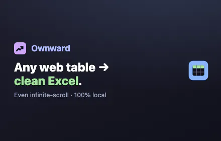 Table to Excel gallery image