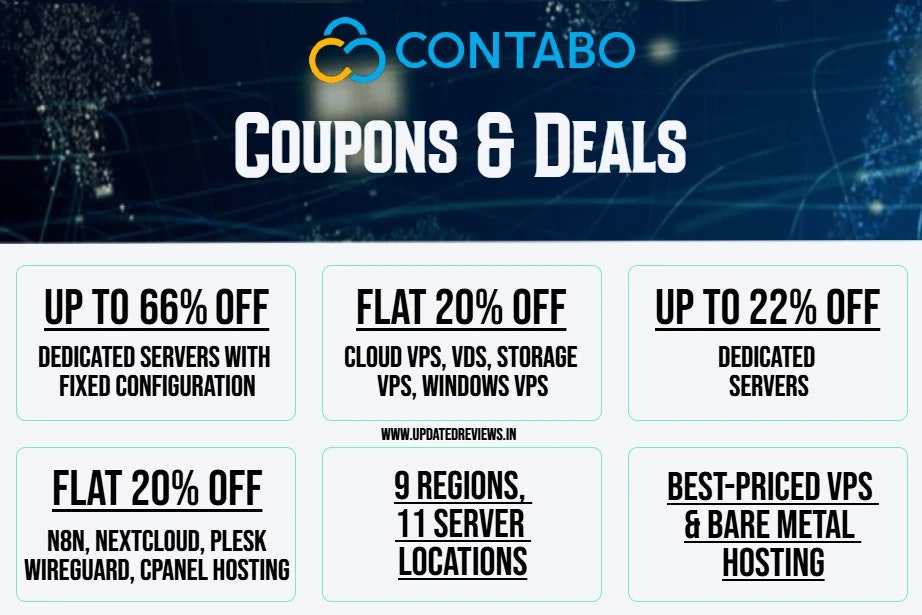 Contabo Coupons & Promo Codes - Main product screenshot demonstrating key features and user interface