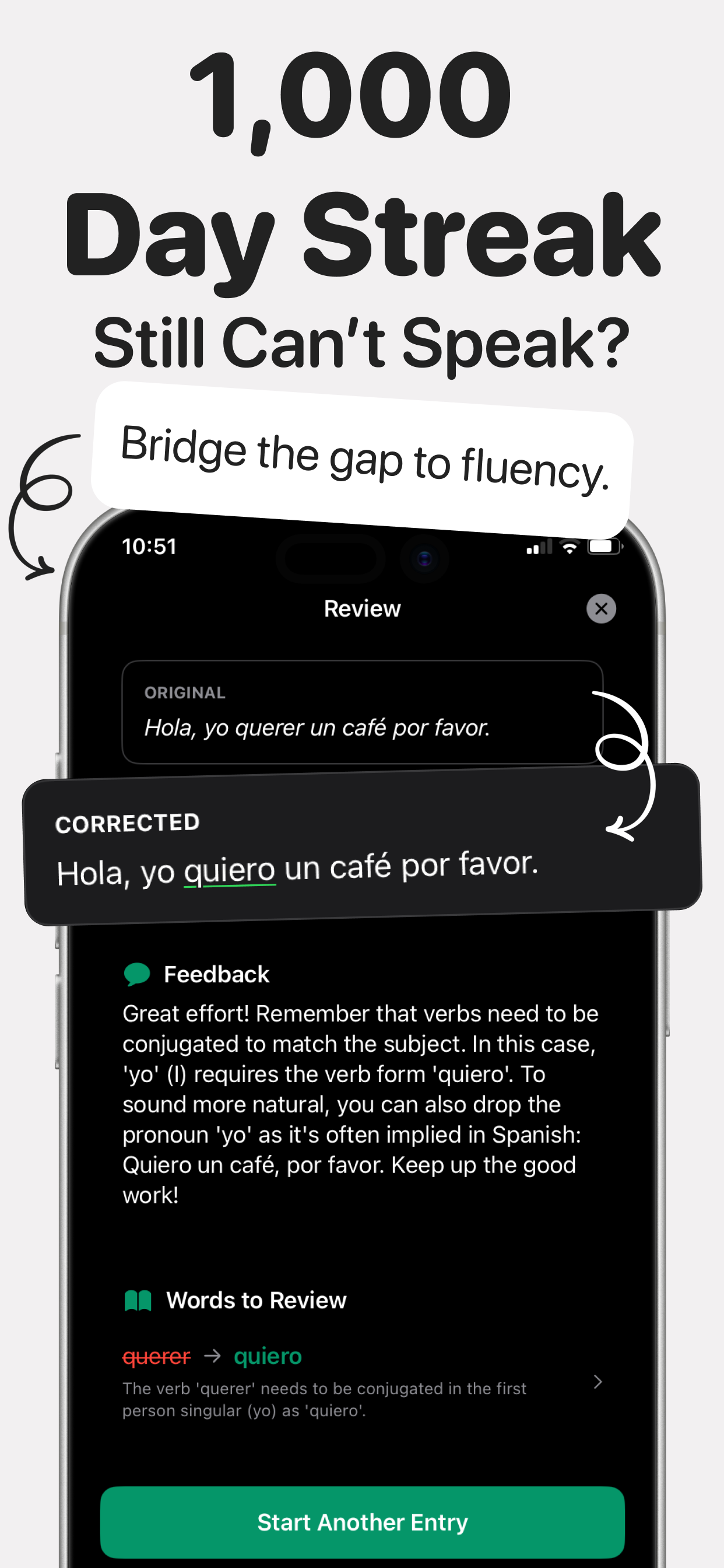 Polyglotty - Break Your Language Plateau - Main product screenshot demonstrating key features and user interface