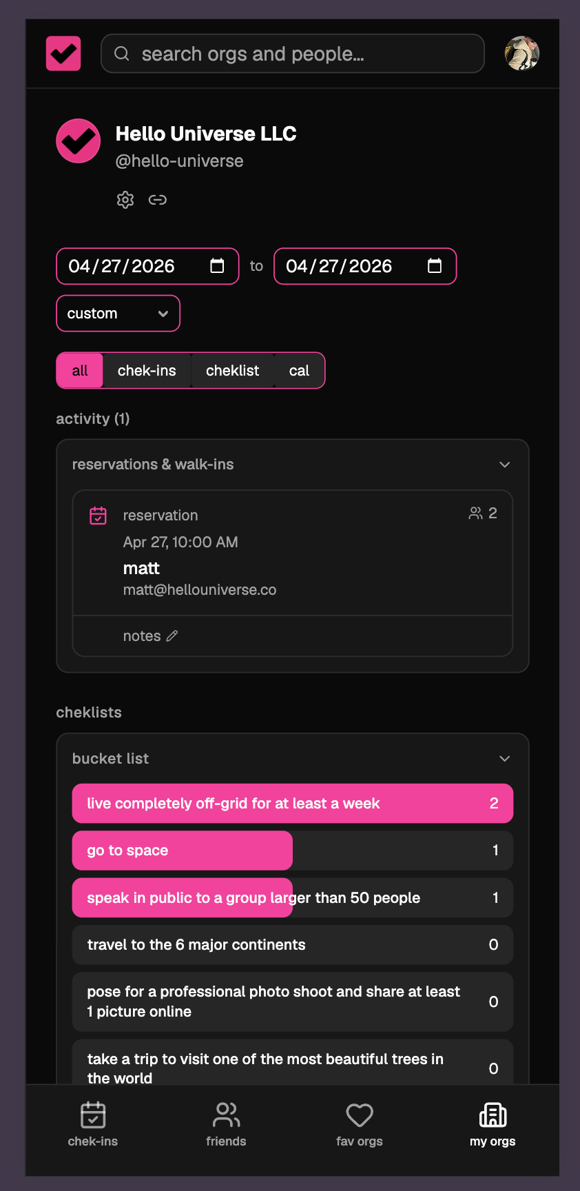 chek-in gallery image