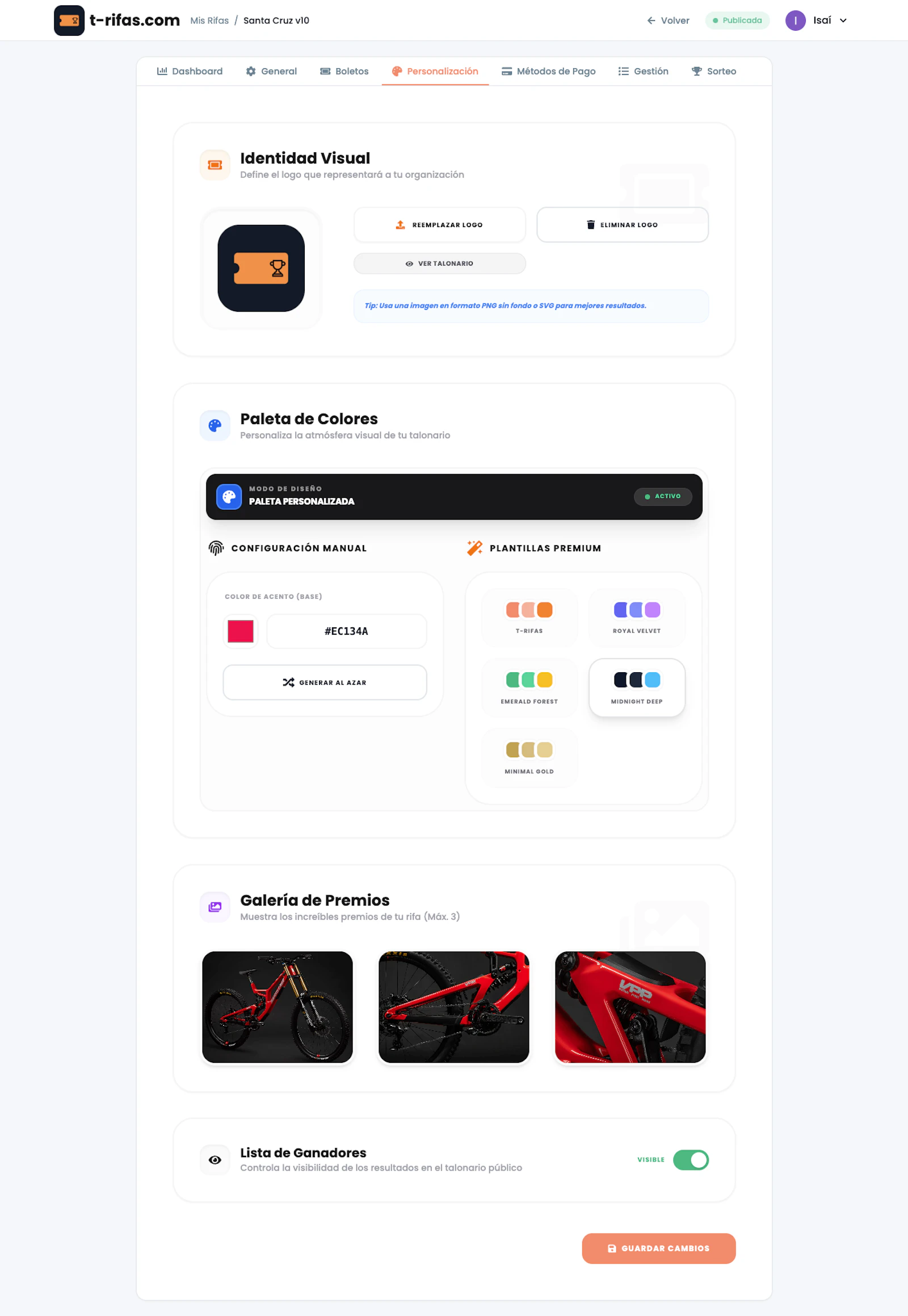 t-rifas.com screenshot 13
