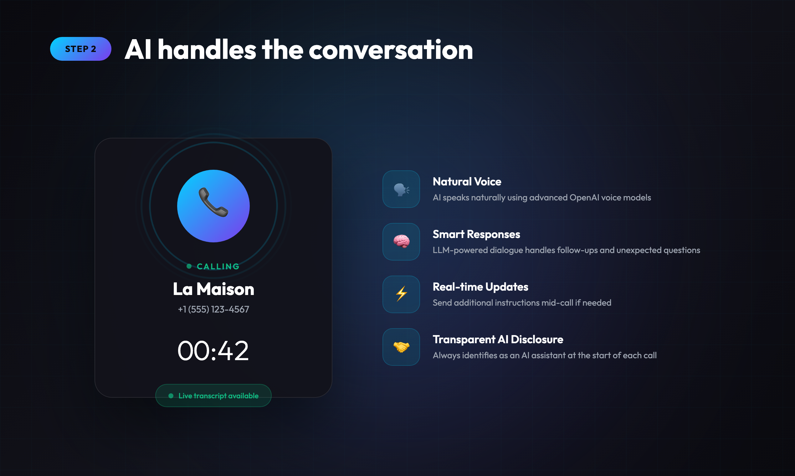 KallyAI - Screenshot 3 showing product features and functionality