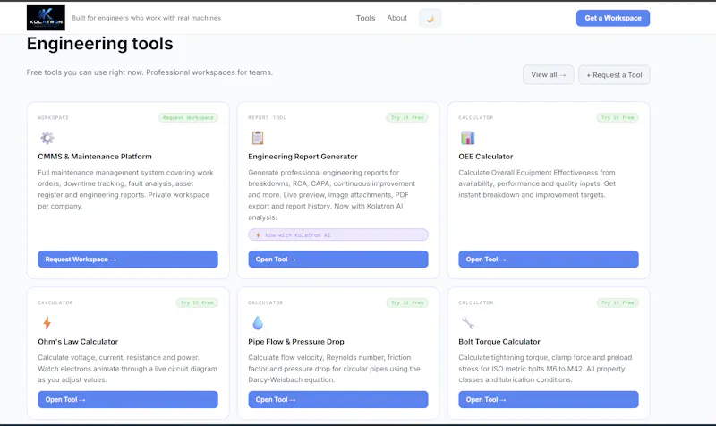 Kolatron Engineering screenshot 4