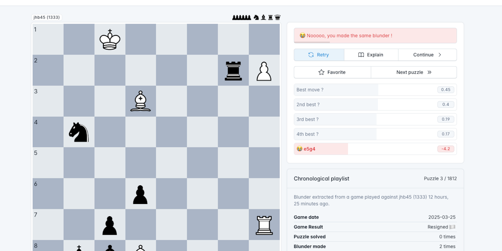 Learn from your blunders