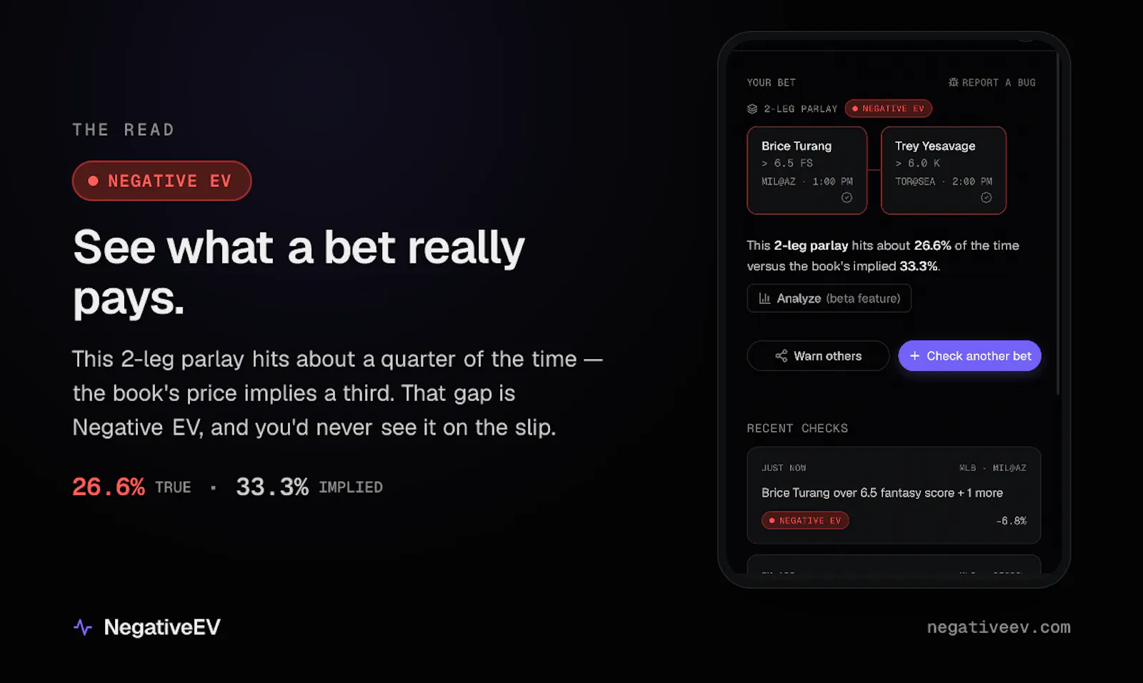 NegativeEV screenshot 2