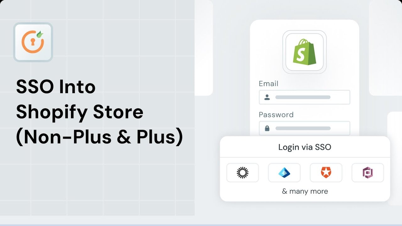 miniOrange shopify Single Sign On‑SSO gallery image
