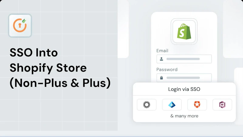 miniOrange shopify Single Sign On‑SSO screenshot 1 (video preview)