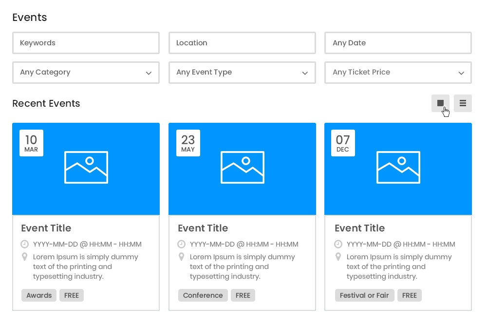 WP Event Manager gallery image