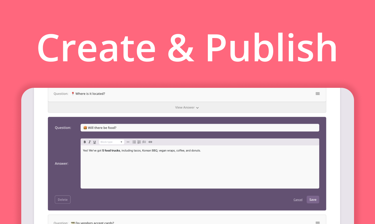 TinyFAQ gallery image