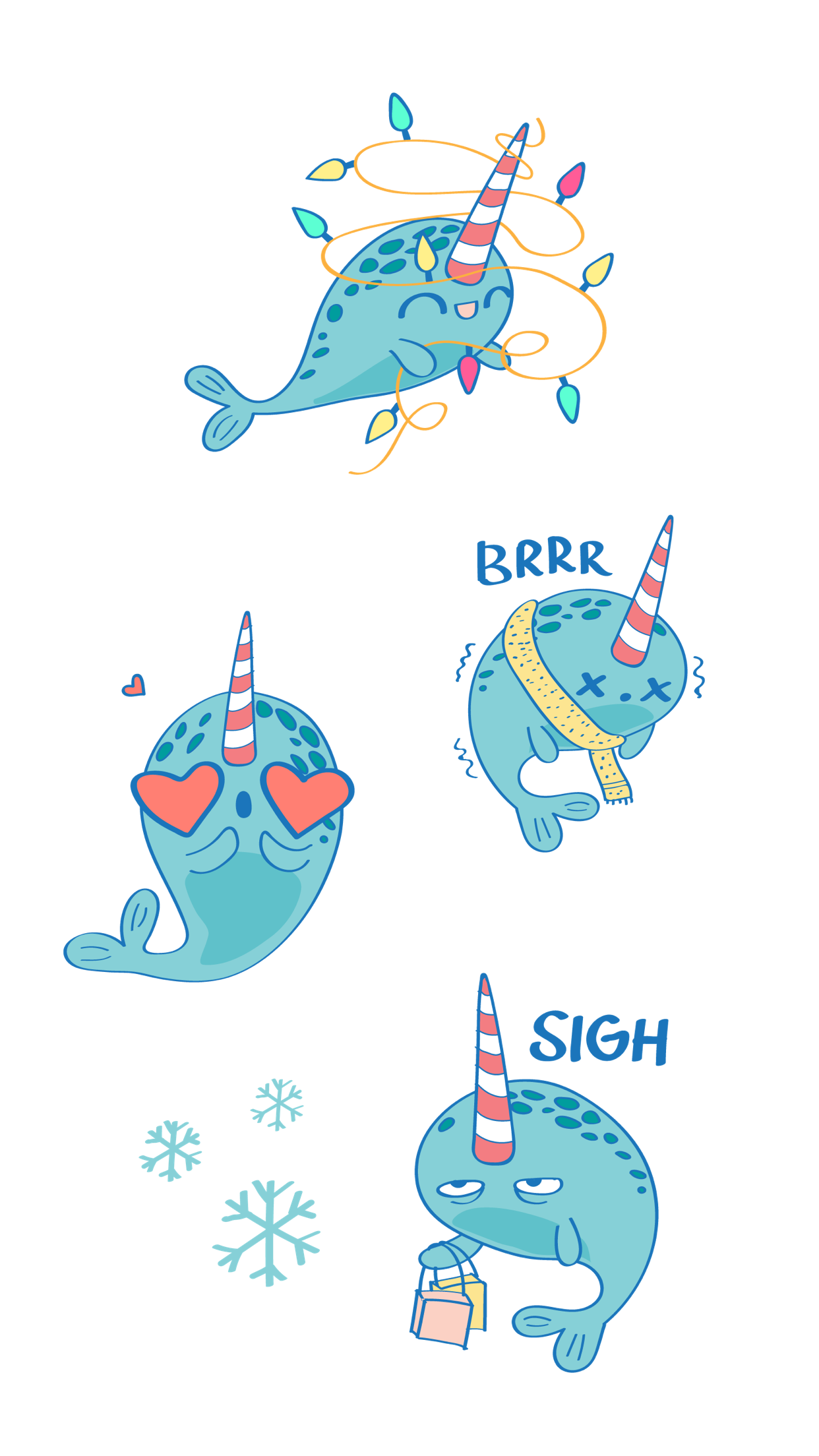 Dreamy the Narwhal Stickers gallery image