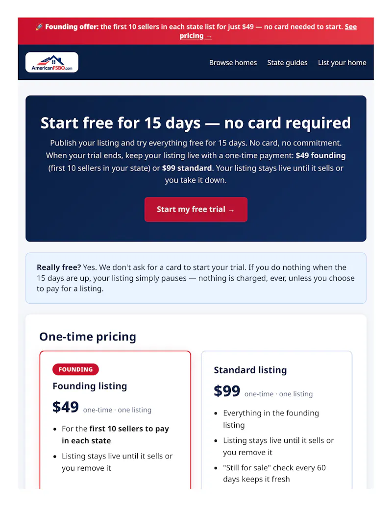 American FSBO screenshot 2