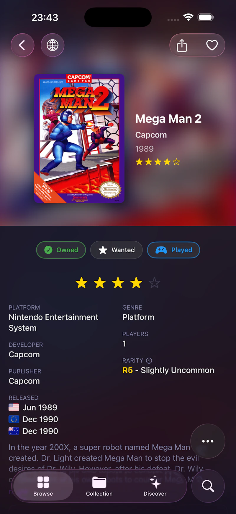 Retrodex screenshot 3
