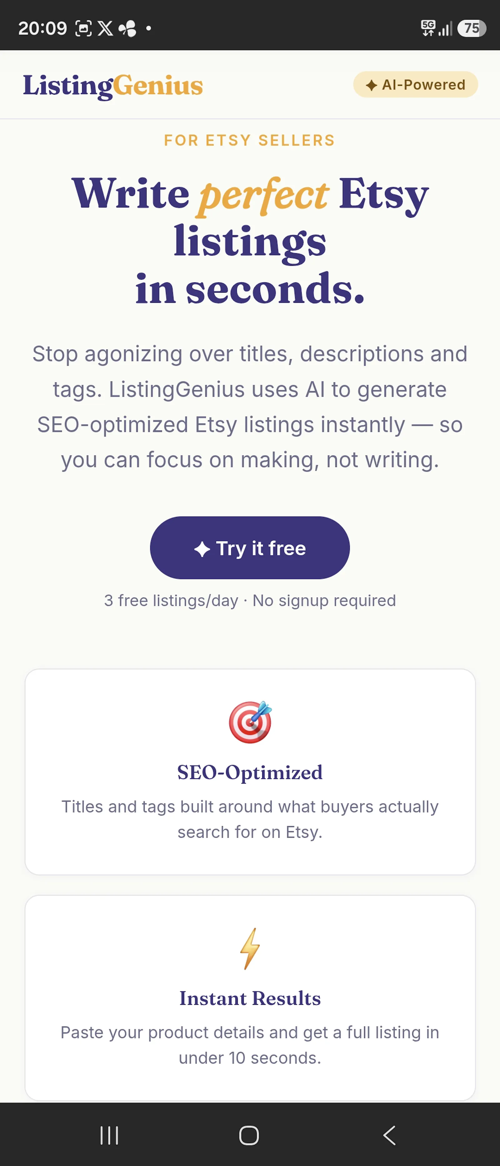 ListingGenius screenshot 1