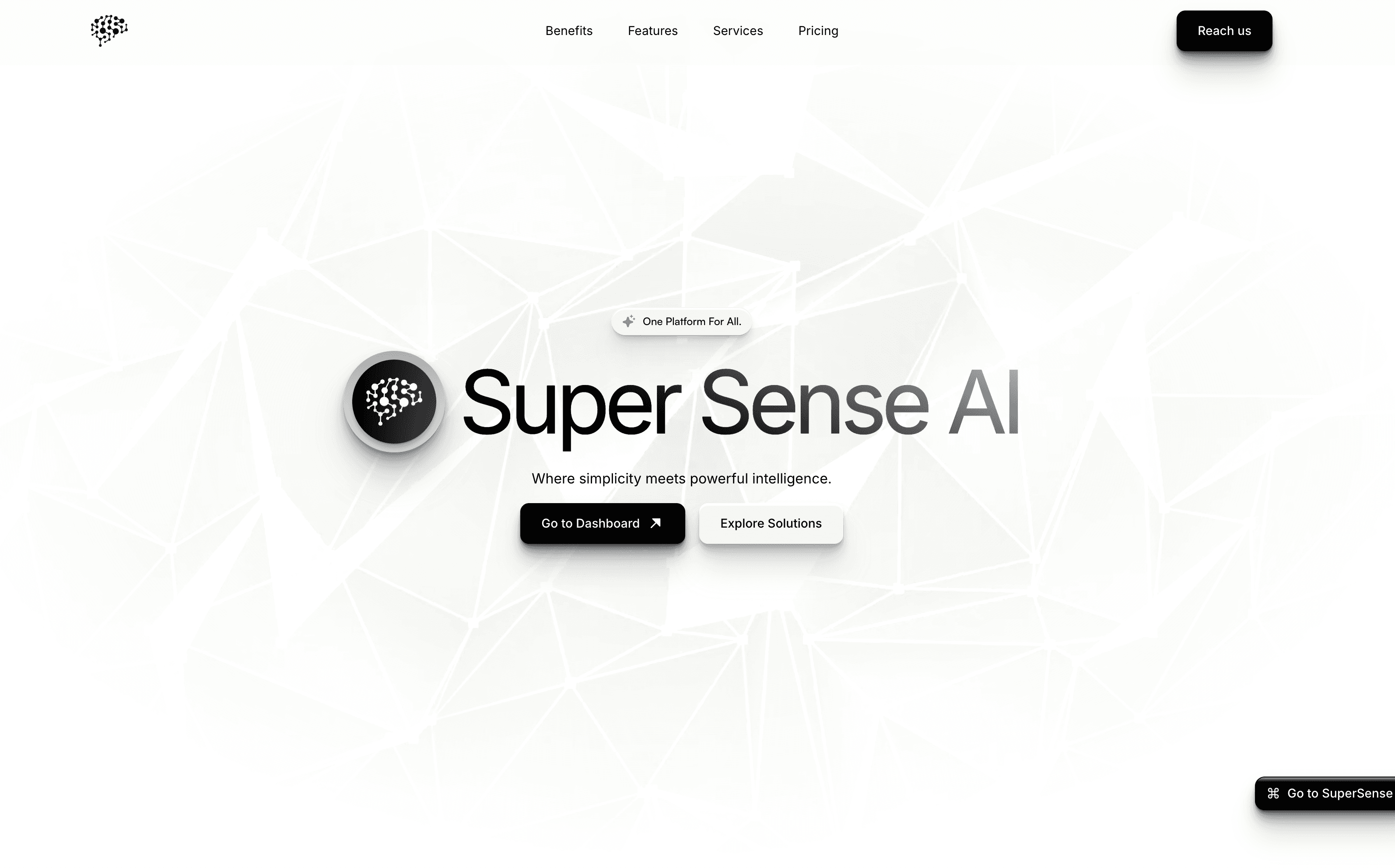 Super Sense AI - Main product screenshot demonstrating key features and user interface