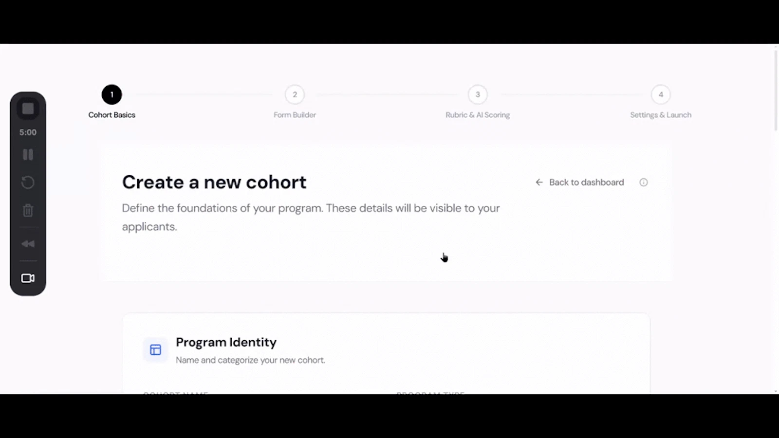 Cohortly screenshot 1 (video preview)