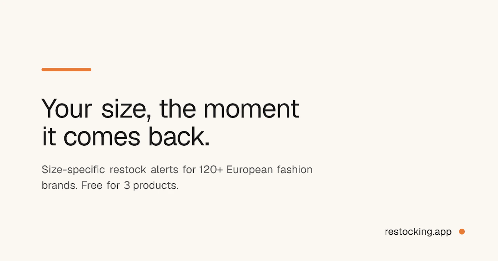 Restocking screenshot 1