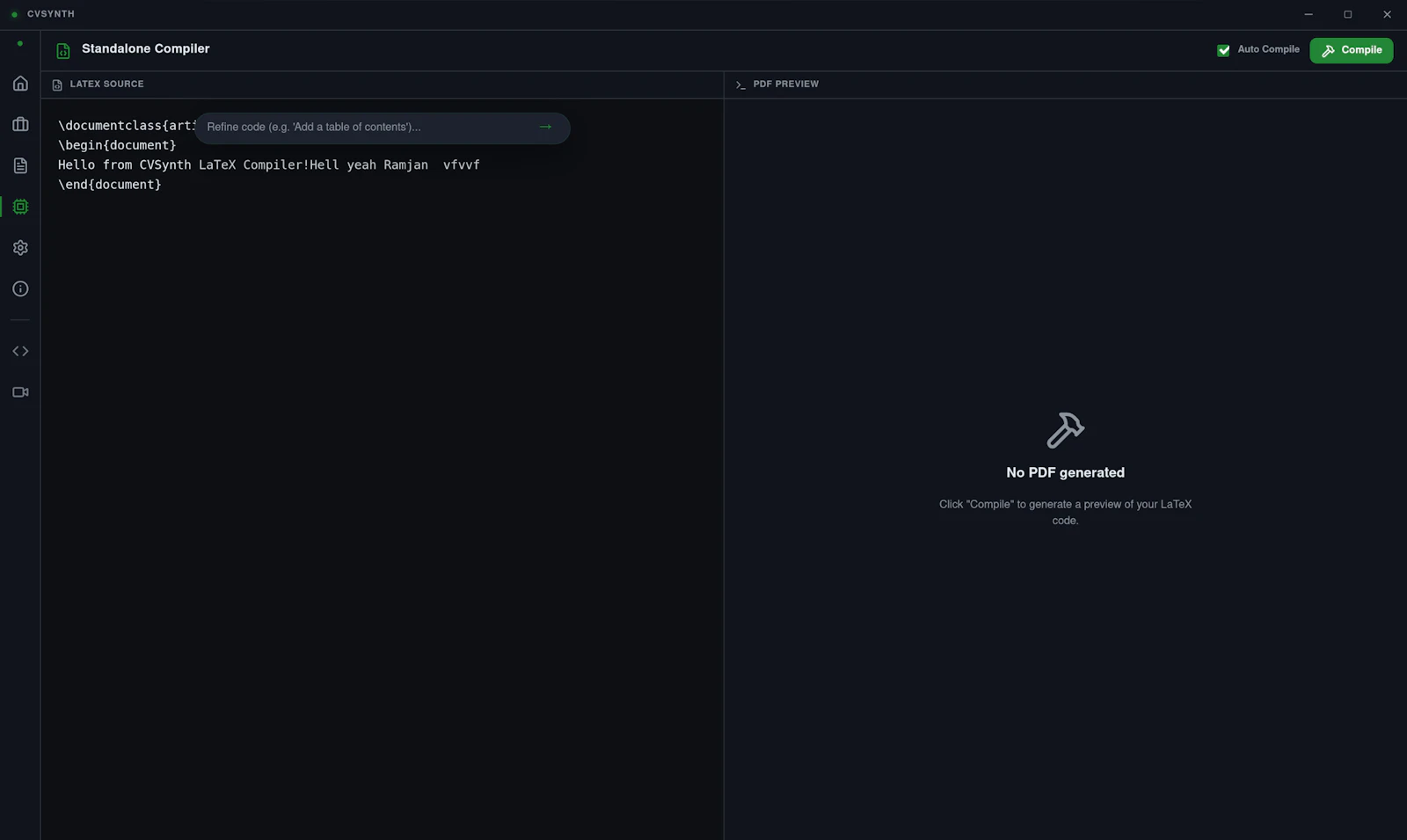 CVSynth screenshot 5