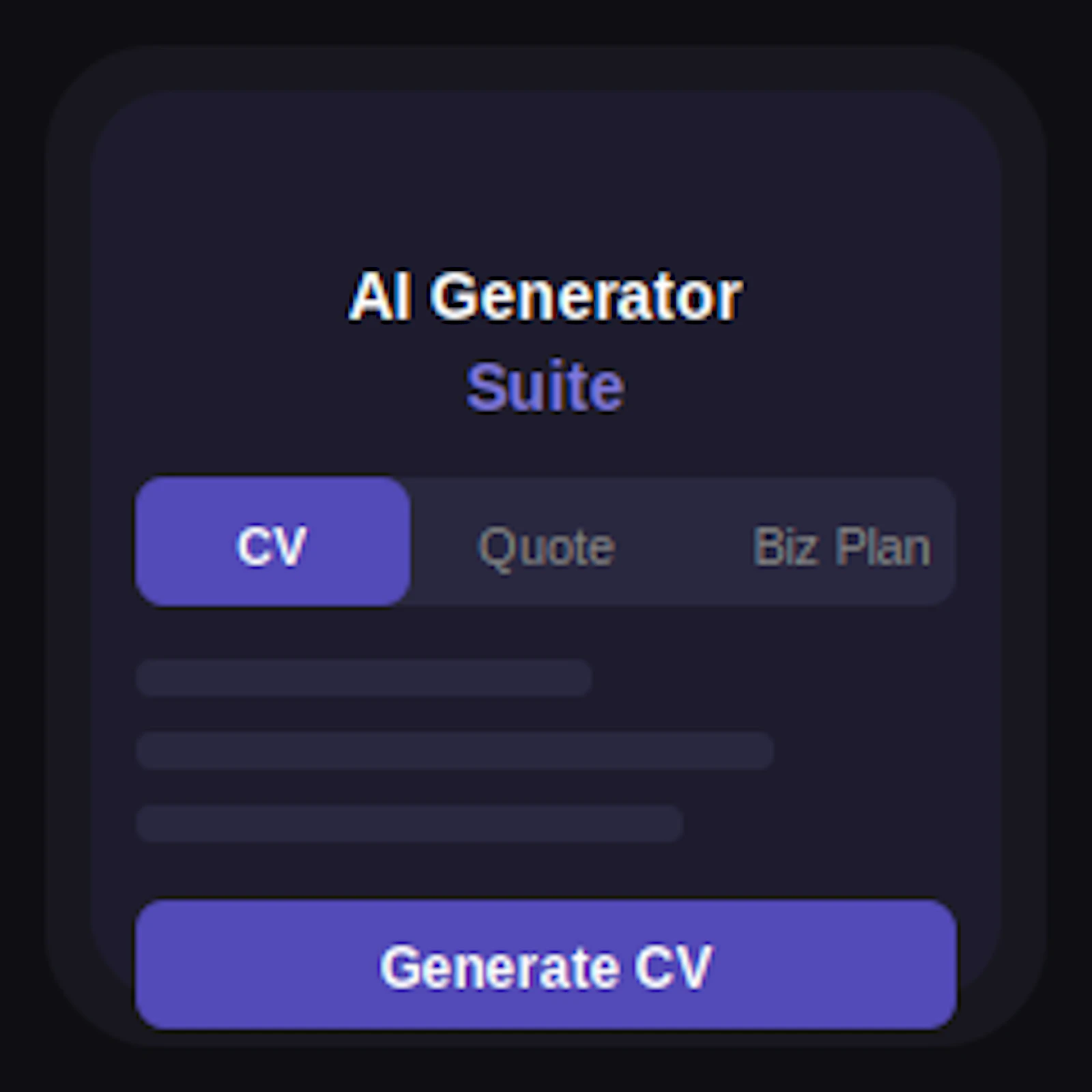 AI Generator Suite screenshot 1