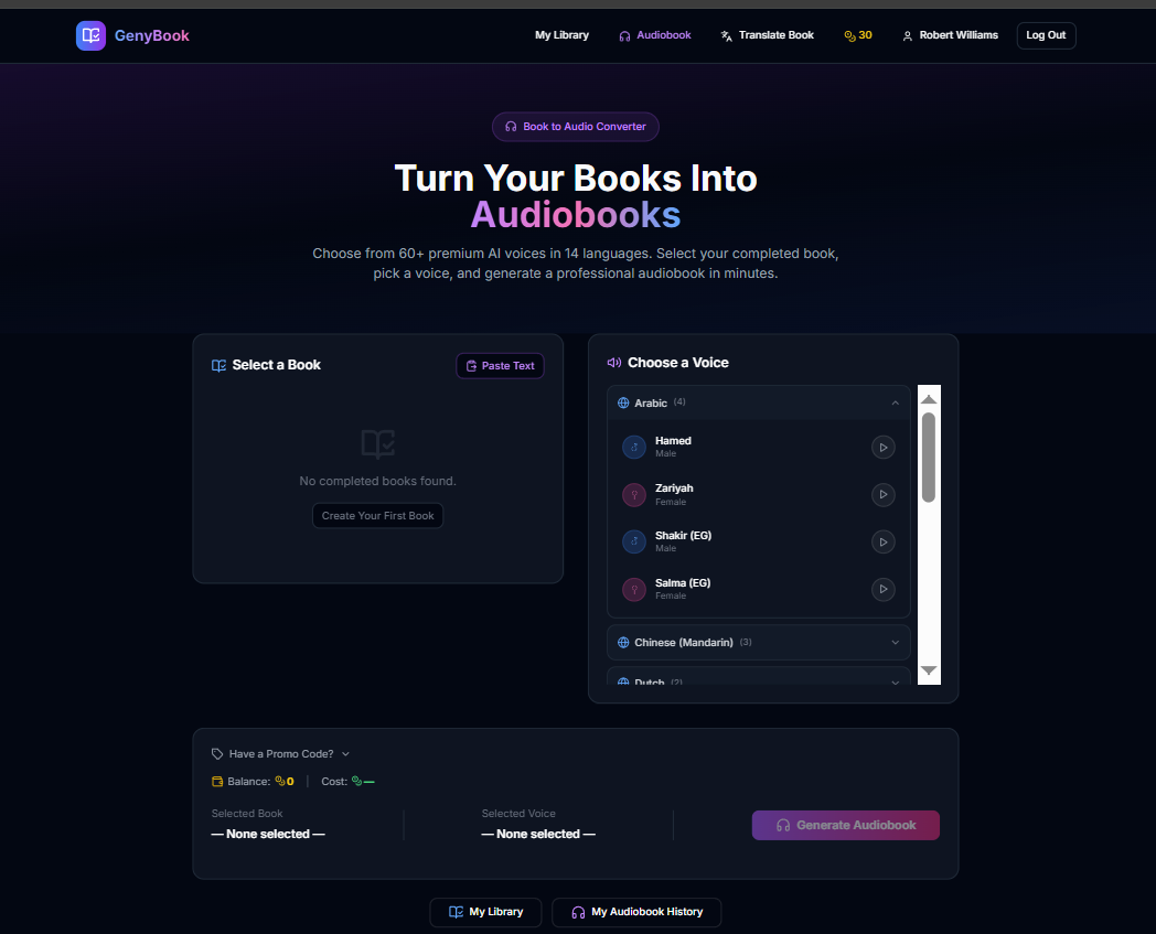 GenyBook - Screenshot 3 showing product features and functionality