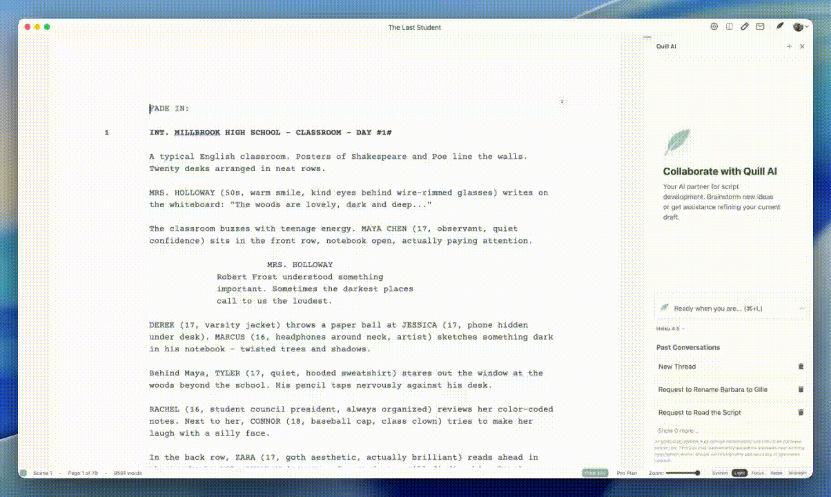 Inkwell Editor - Main screenshot showing features and interface