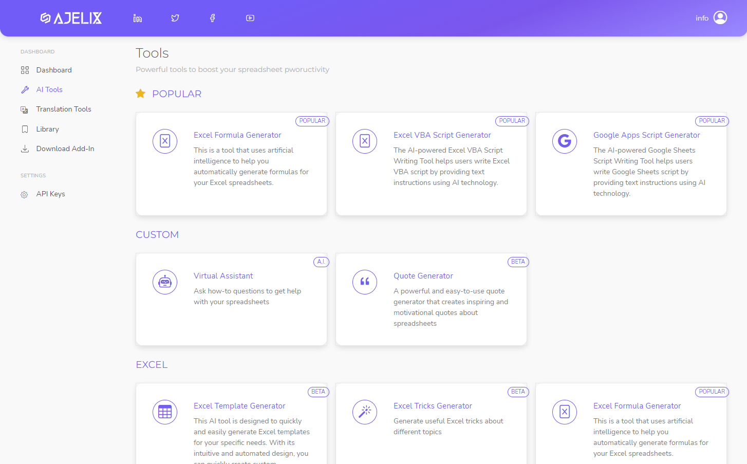 Ajelix AI Excel Tools - AI tools for efficient spreadsheets media 3