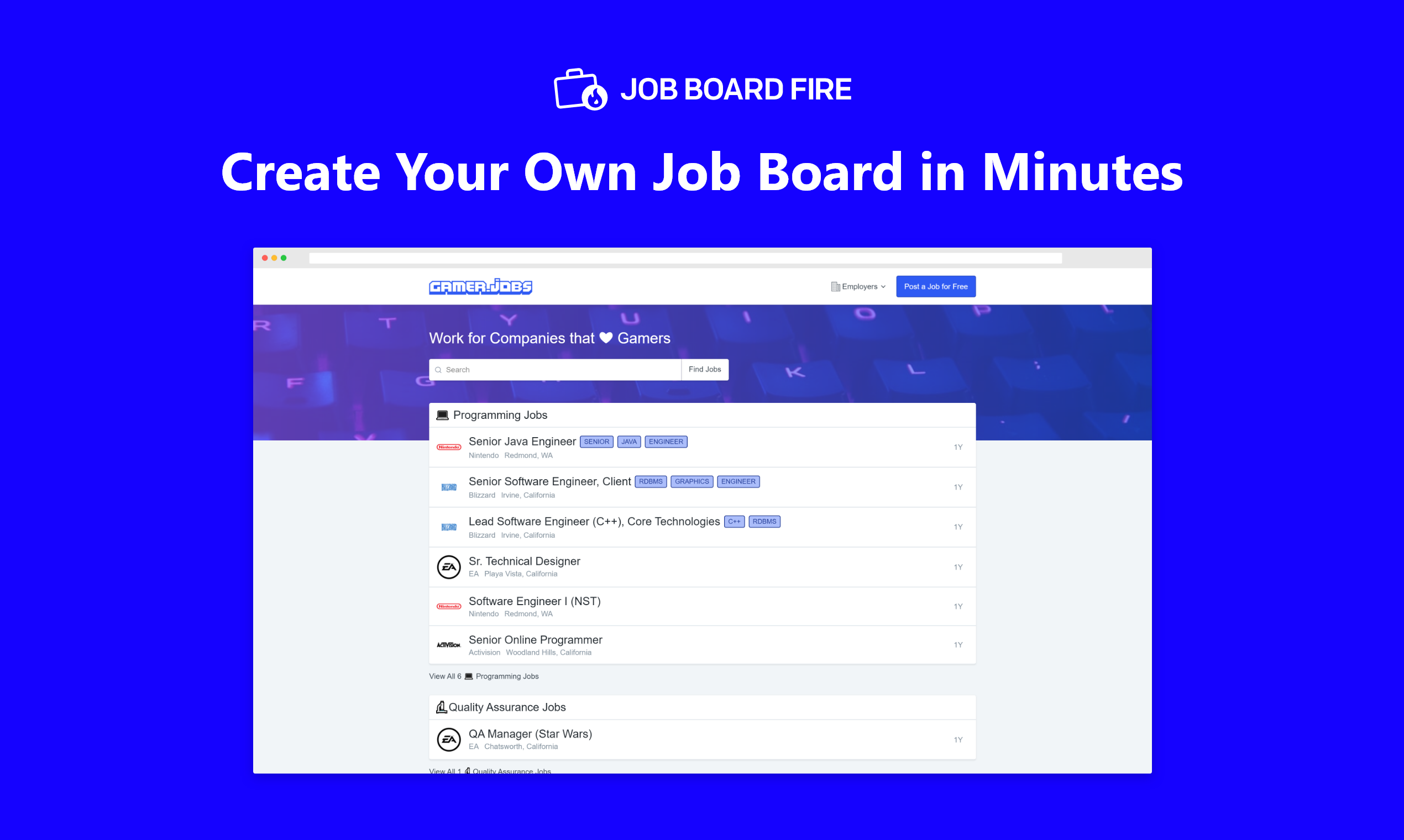 Job Board Fire Image
