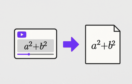 YouTube AI Math Transcriber gallery image