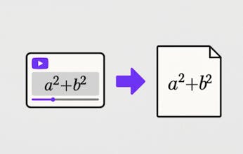 YouTube AI Math Transcriber gallery image